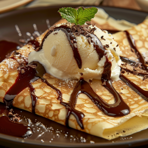 guillotineaiart_Crepe_with_a_scoop_of_ice_cream_and_chocolate_28c62e82-6a61-42c7-9528-7ae0ee767bfe_2.png